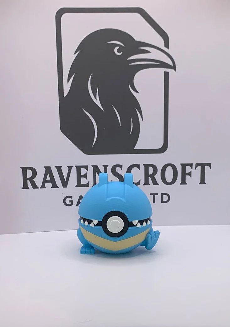 Totodile Character Ball | 3D Printed Display Collectable