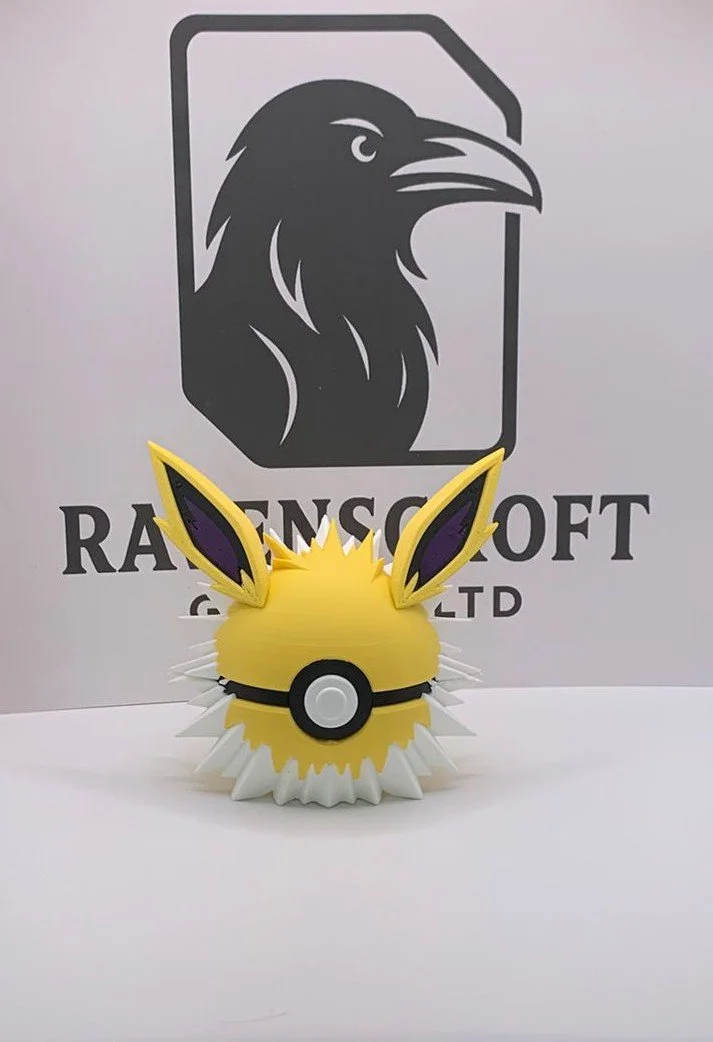 Jolteon Character Ball | 3D Printed Display Collectable