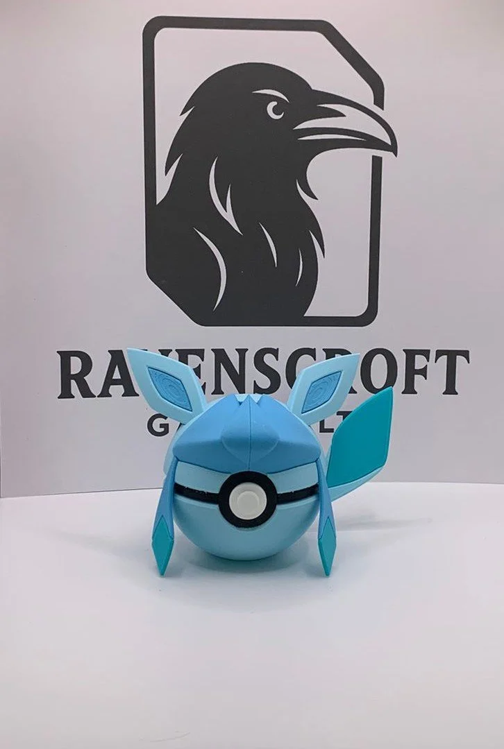 Glaceon Character Ball | 3D Printed Display Collectable