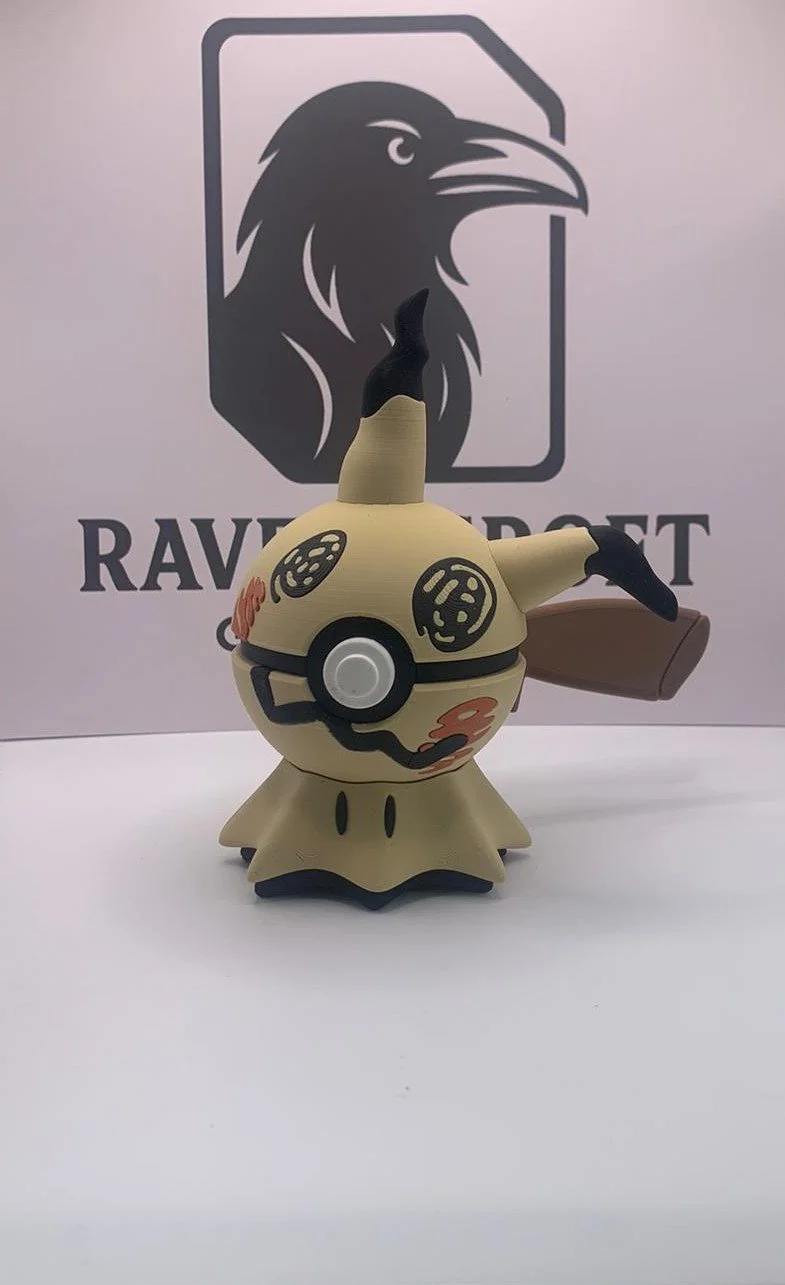 3D-Printed Mimikyu ball