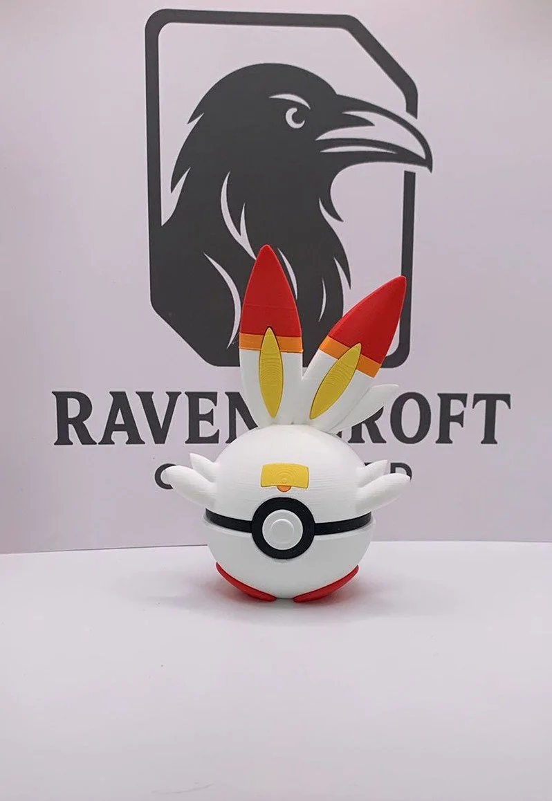 Scorbunny  Character Ball | 3D Printed Display Collectable