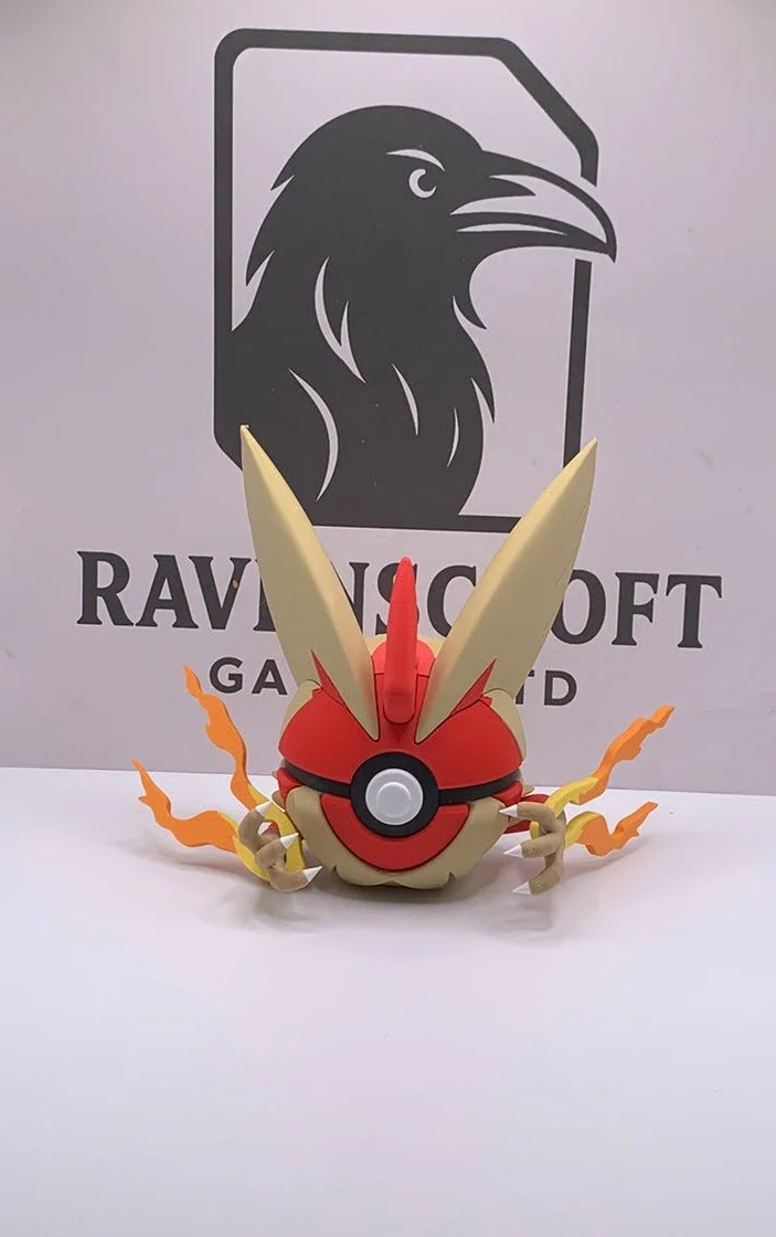 Mega Blaziken  Character Ball | 3D Printed Display Collectable