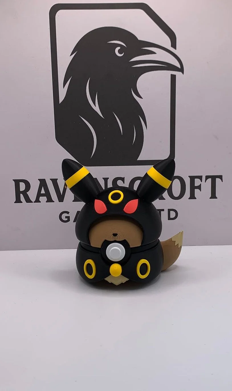 Eevee Umbreon Poncho  Character Ball | 3D Printed Display Collectable