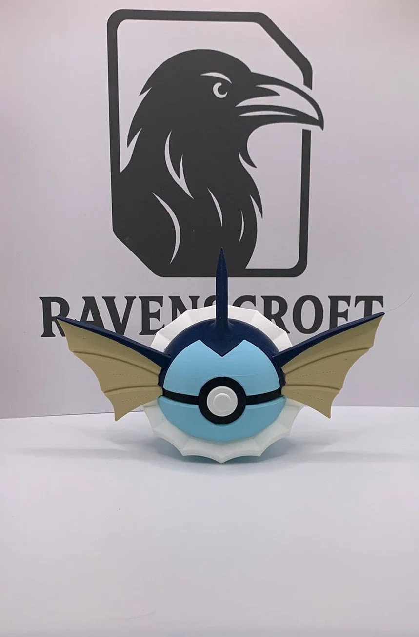 Vaporeon Character Ball | 3D Printed Display Collectable