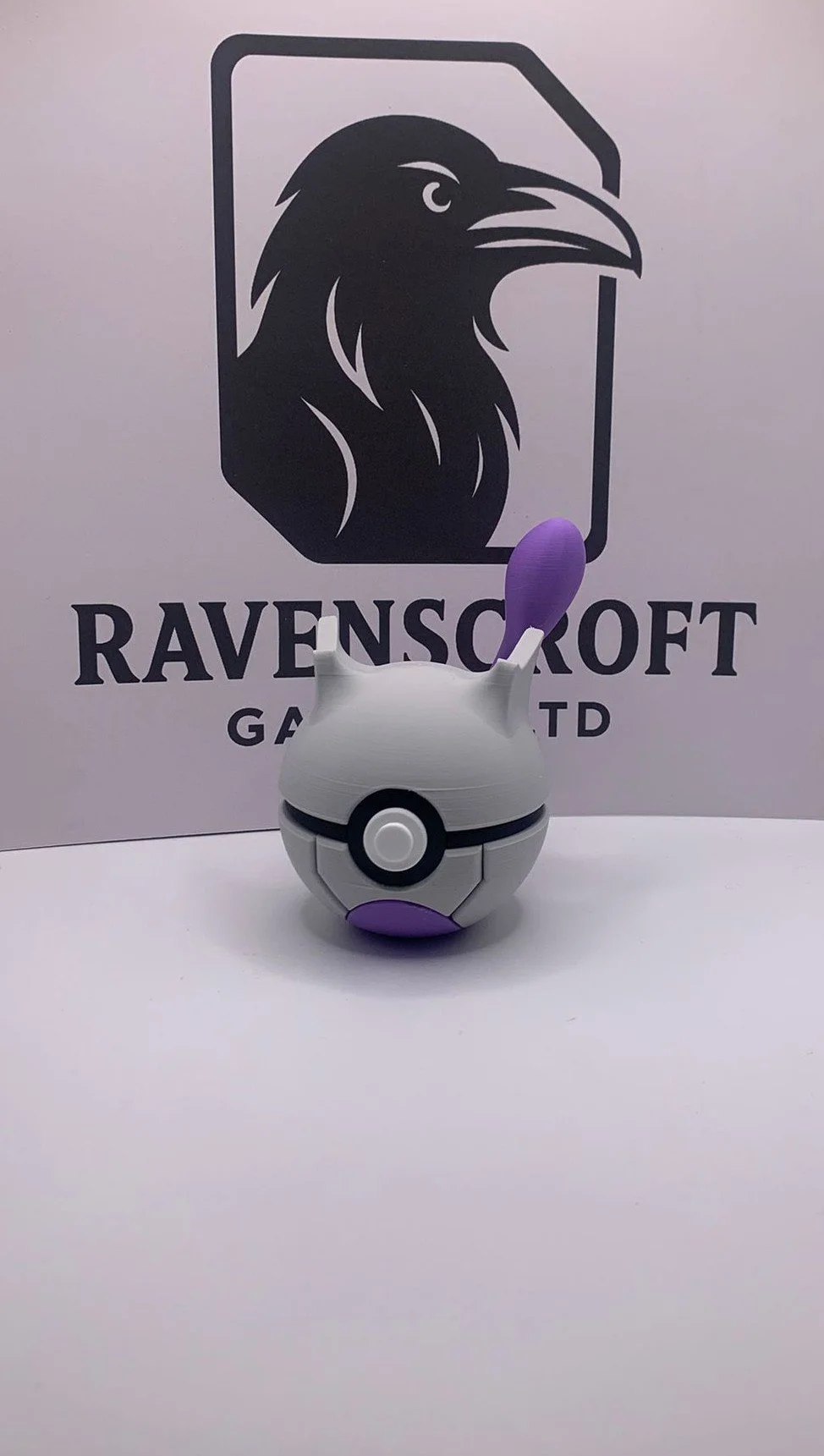 Mewtwo Character Ball | 3D Printed Display Collectable