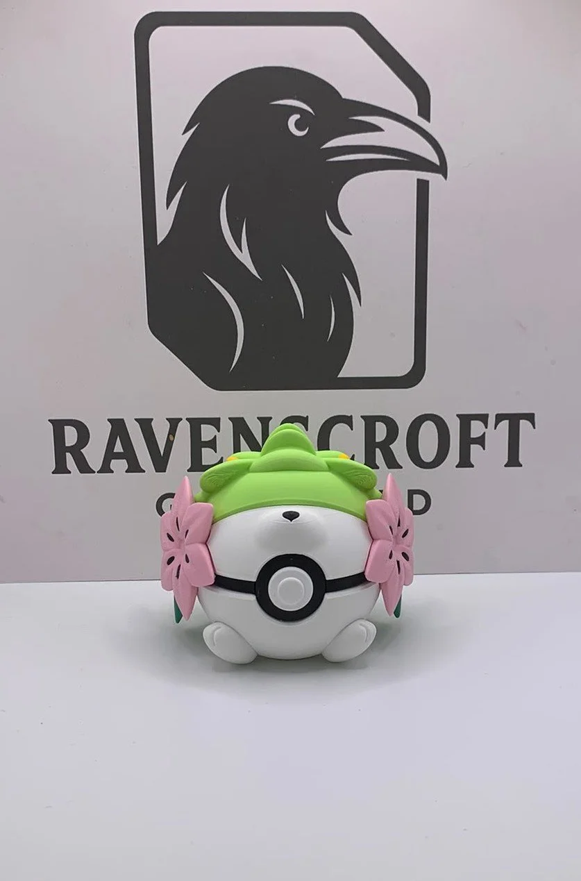 Shaymin Character Ball | 3D Printed Display Collectable