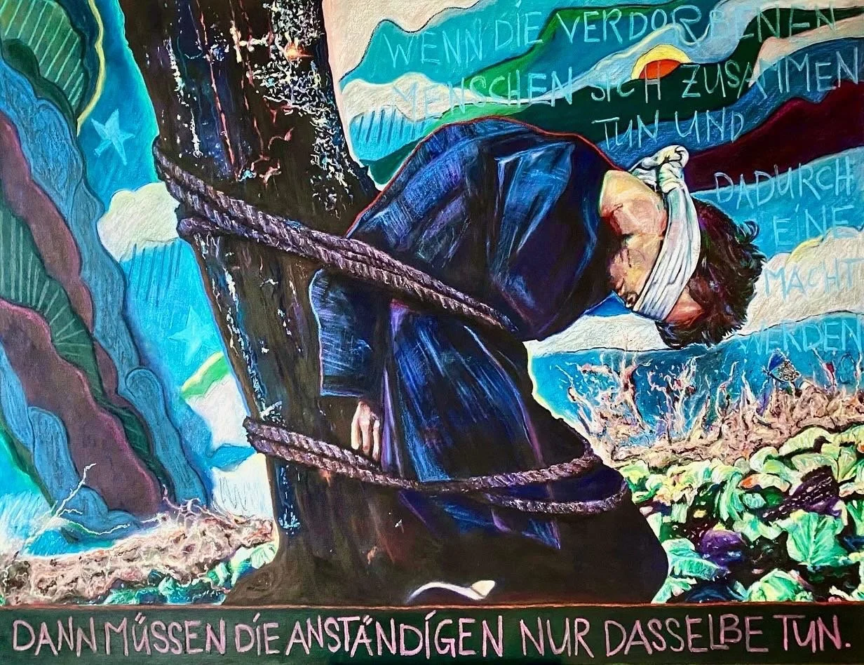 Fragile | 140 x 100 cm | Ölfarbe auf Leinwand