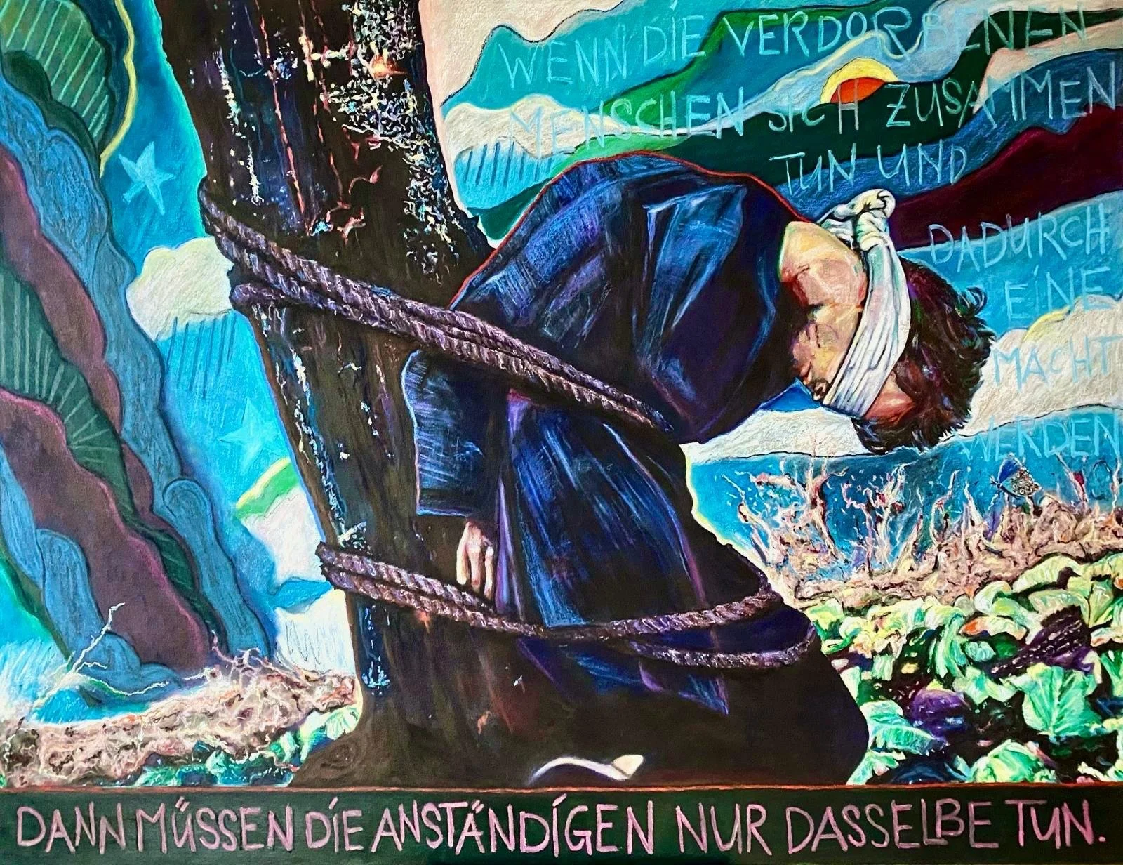 Fragil | 140 x 100 cm |
Ölfarbe auf Leinwand