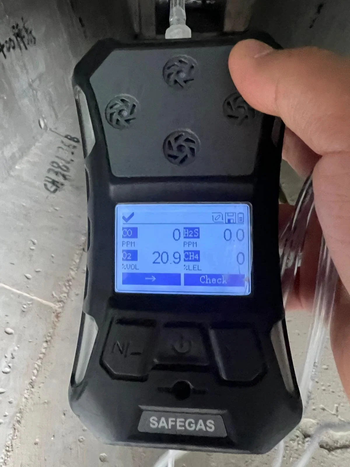 密閉空間工作氣體測試