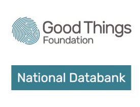 Logo of the Good Things Foundation with text 'National Databank'.