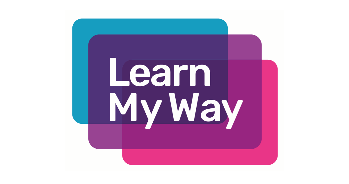 Colorful overlapping rectangles with the text 'Learn My Way' in white.