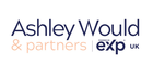 Logo of Ashley Would & Partners and exp UK in a simple design with black and beige text