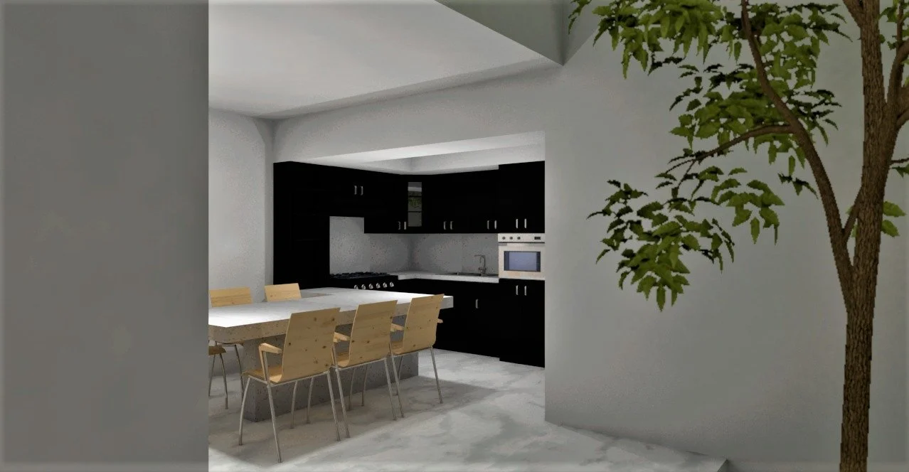 Cocina moderna con isla