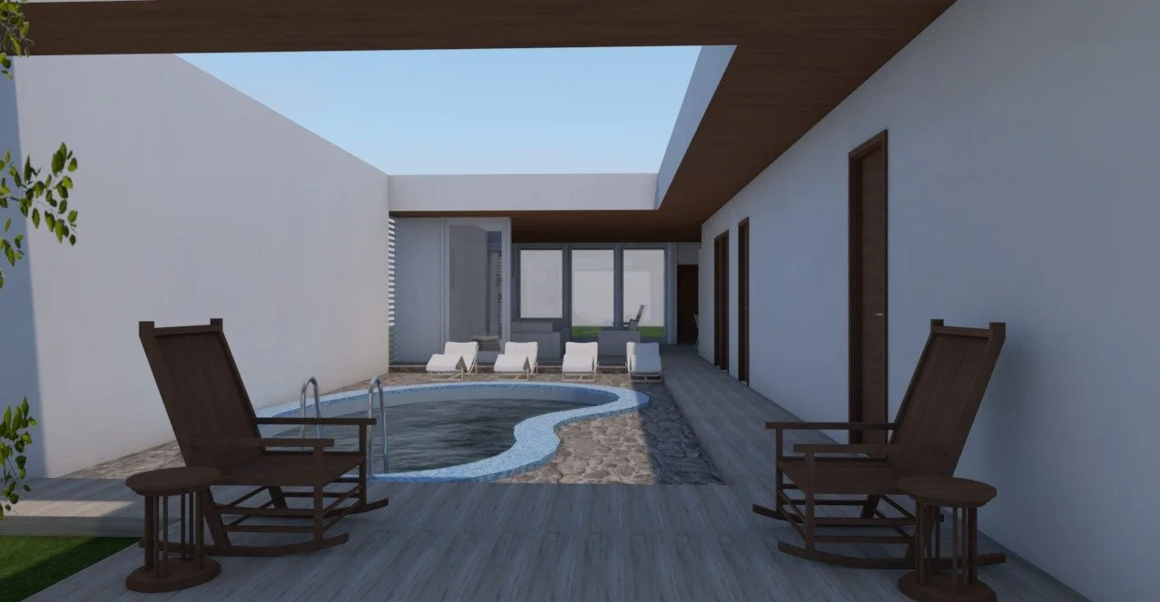 Villa de campo moderna