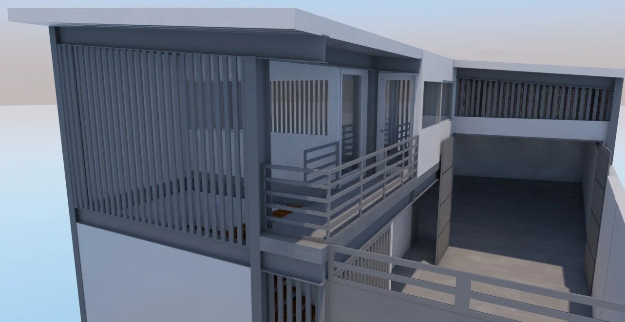 Diseño arquitectónico de oficinas y bodega industrial