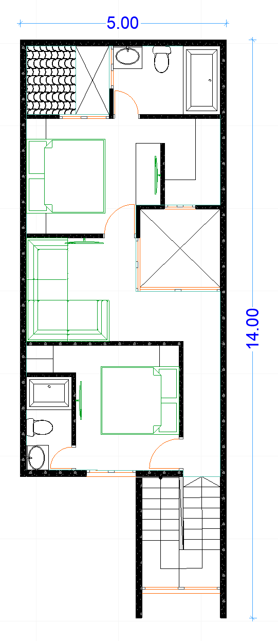 planta arquitectónica nivel 2