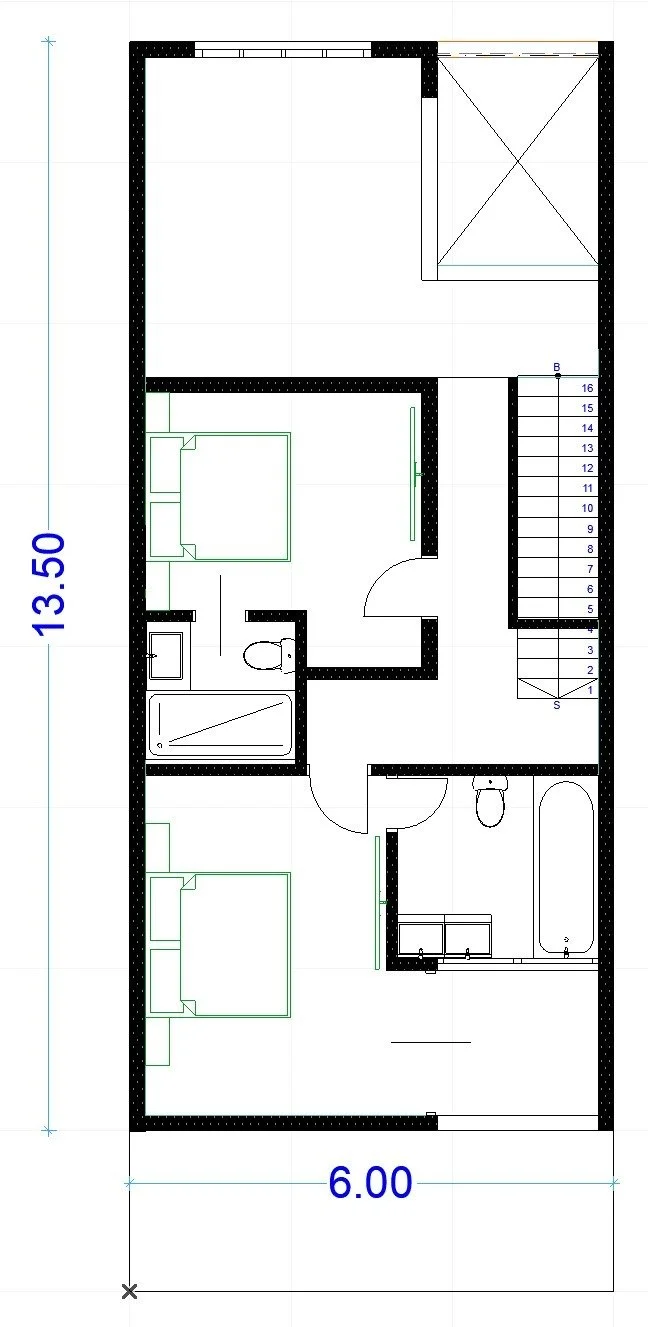 planta arquitectónica nivel 2