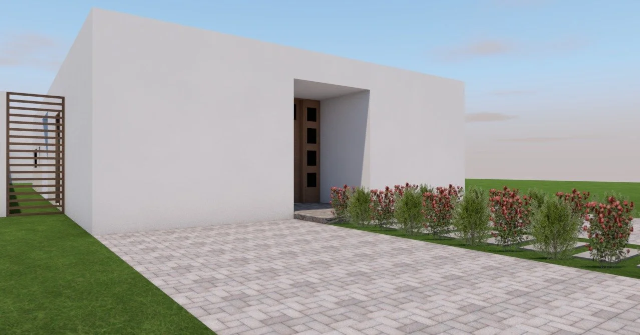 facha de casa según orientación solar