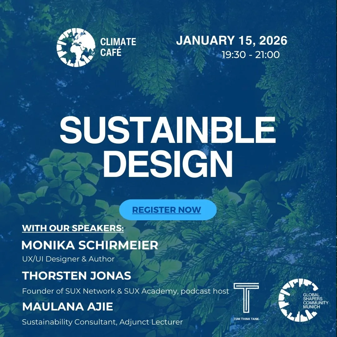 🌍 𝐂𝐥𝐢𝐦𝐚𝐭𝐞 𝐂𝐚𝐟&eacute;: 𝐒𝐮𝐬𝐭𝐚𝐢𝐧𝐚𝐛𝐥𝐞 𝐃𝐞𝐬𝐢𝐠𝐧 | 𝐅𝐫𝐨𝐦 𝐄𝐜𝐨𝐝𝐞𝐬𝐢𝐠𝐧 𝐭𝐨 𝐒𝐮𝐬𝐭𝐚𝐢𝐧𝐚𝐛𝐥𝐞 𝐔𝐗 🌱

Design influences how resources are used, how long products last, and how people behave &mdash; in both the physi