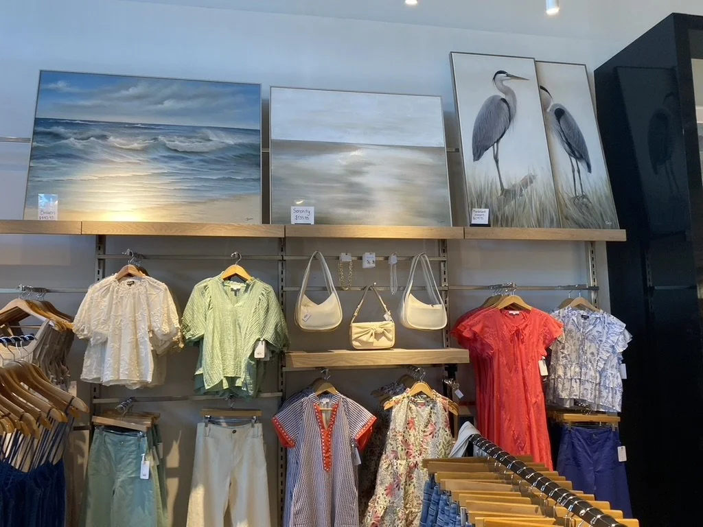 White Oak shelving for a local boutique 