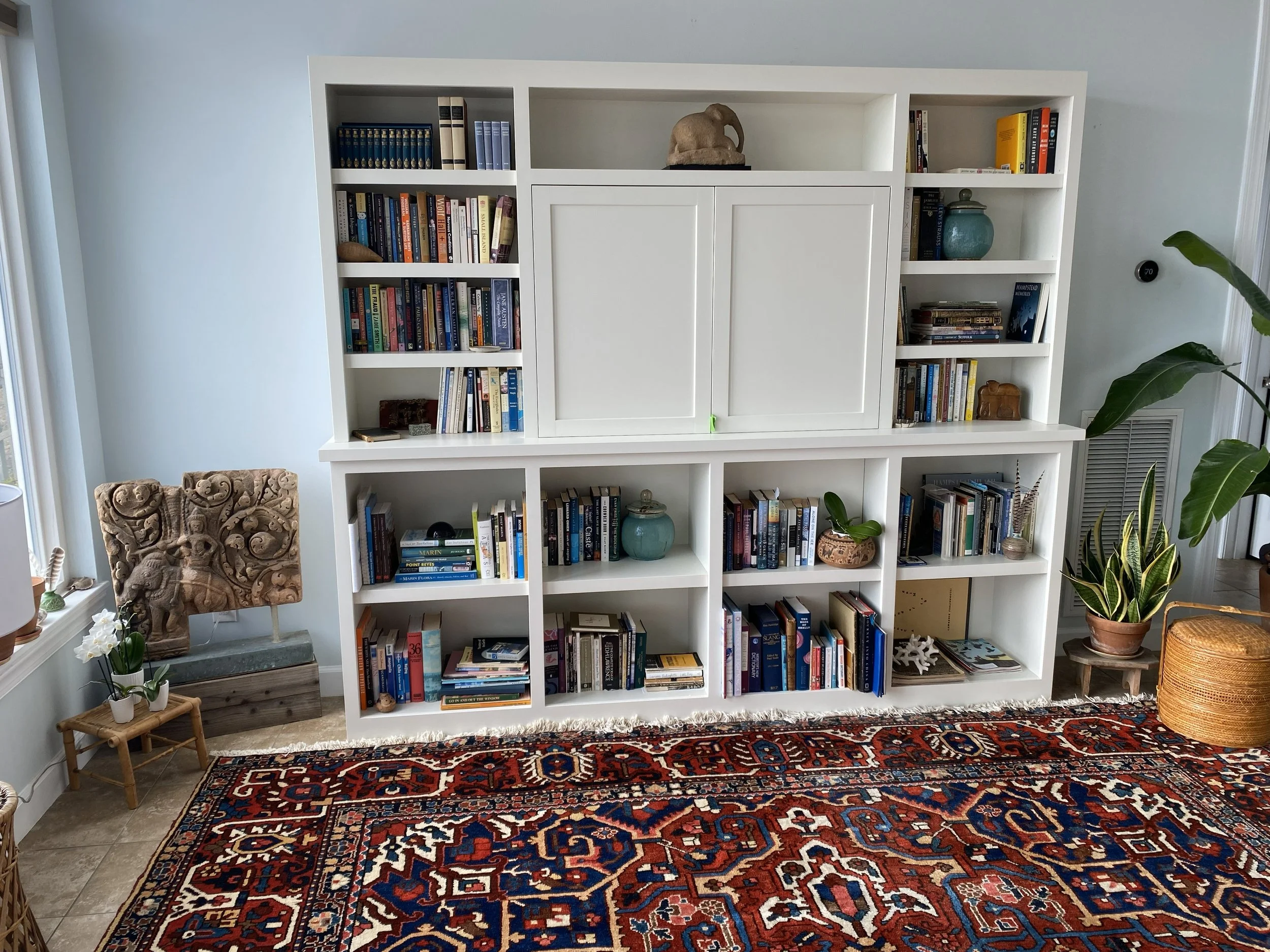 Custom TV cabinet with bookcases