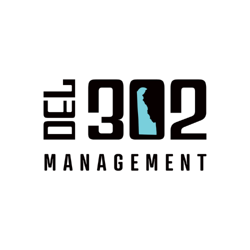 Logo for 402 Management featuring the outline of the state of Idaho in blue within the number 0.