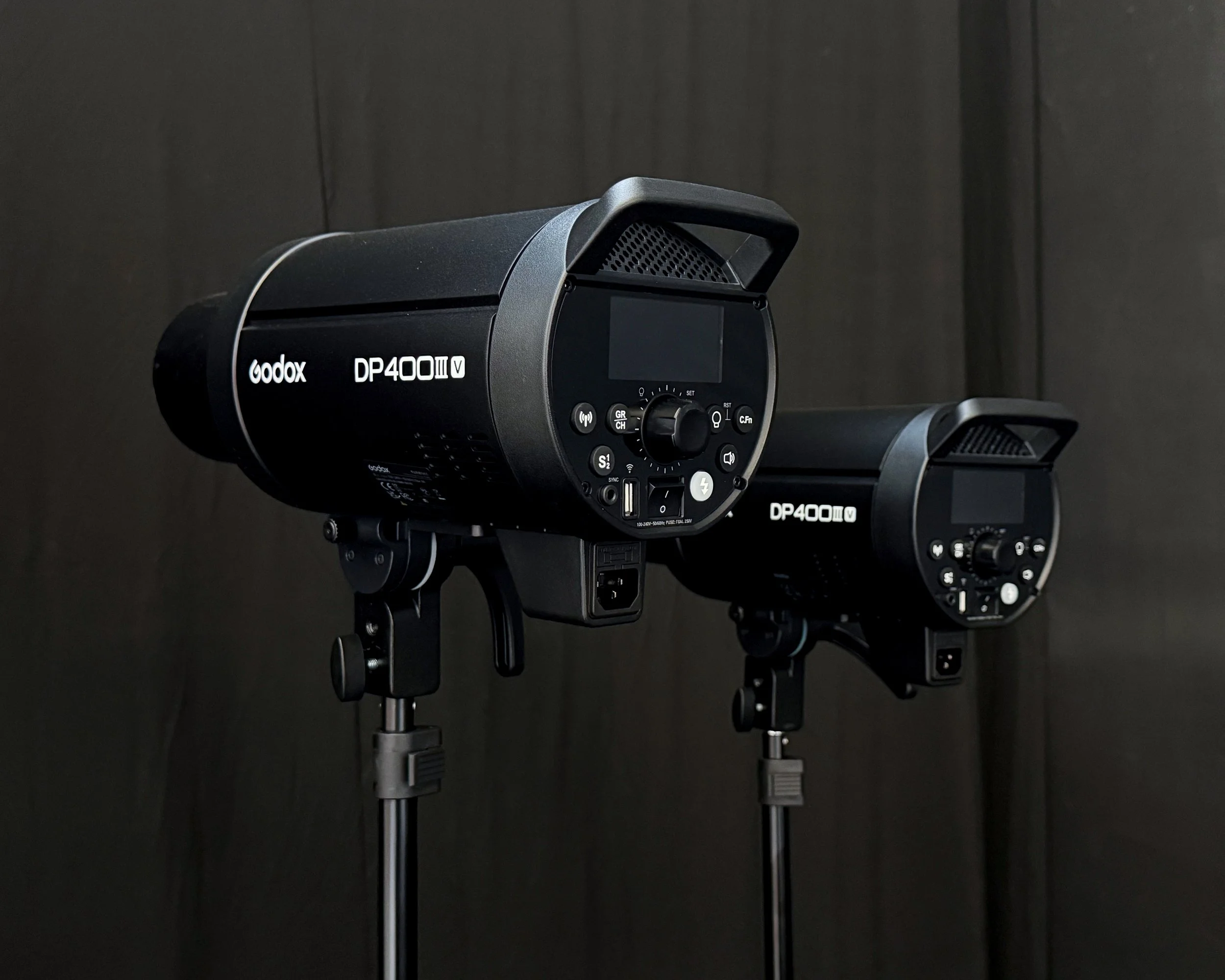 Godox lighting setup in Manchester photo studio for beauty, e-commerce, and social media content creation.