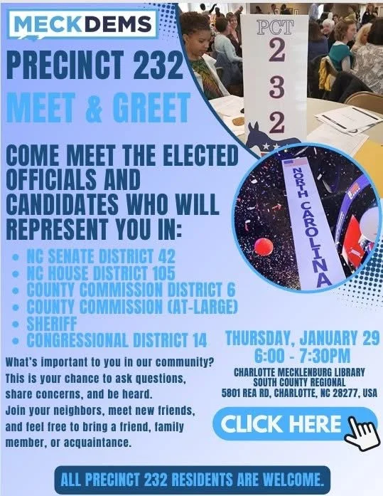 Mecklenburg County Democrats Precinct 232 Meeting