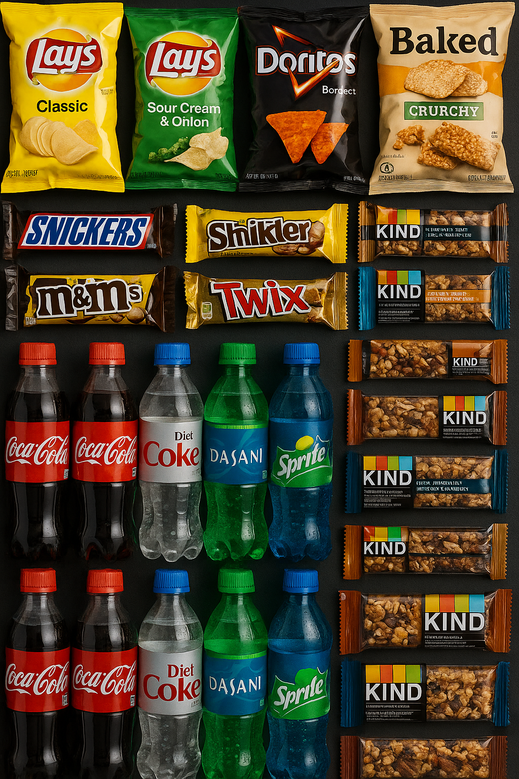 Assorted Snacks and Drinks Display.png