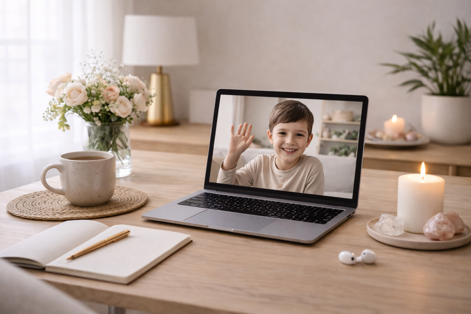 A calm visual representing child and adolescent therapy and counselling focused on emotional healing and self-awareness