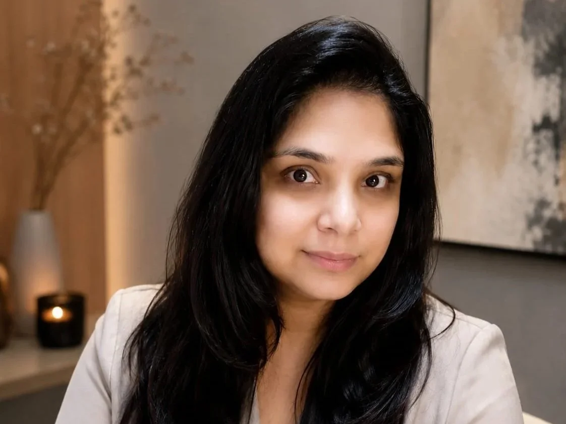 Online therapy session with Shuchita Dua.