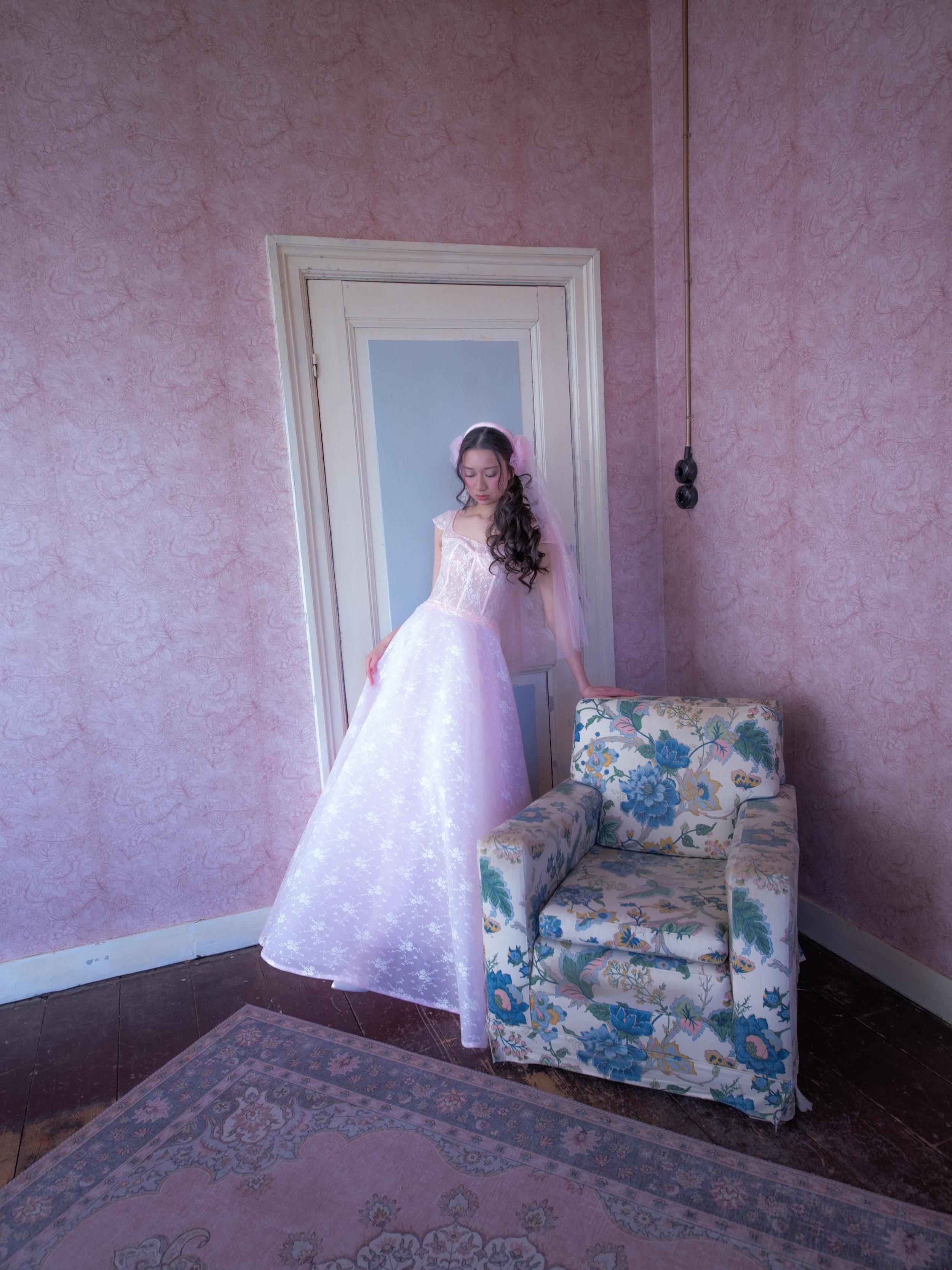 SS26 Wedding Attire 

Look 6: Pink lace dress with fitted bustier. Styled with organza flower veil!

Huge thanks to the team involved🤍

Campaign credits

Art direction @anipivaz 
Photographer @hartenjager 
Muah @saarslooks 
Models @cheridazhang @lin