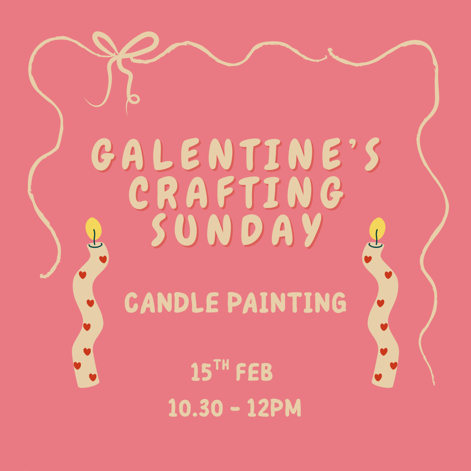Crafting Sundays - Galantine's Candle Painting