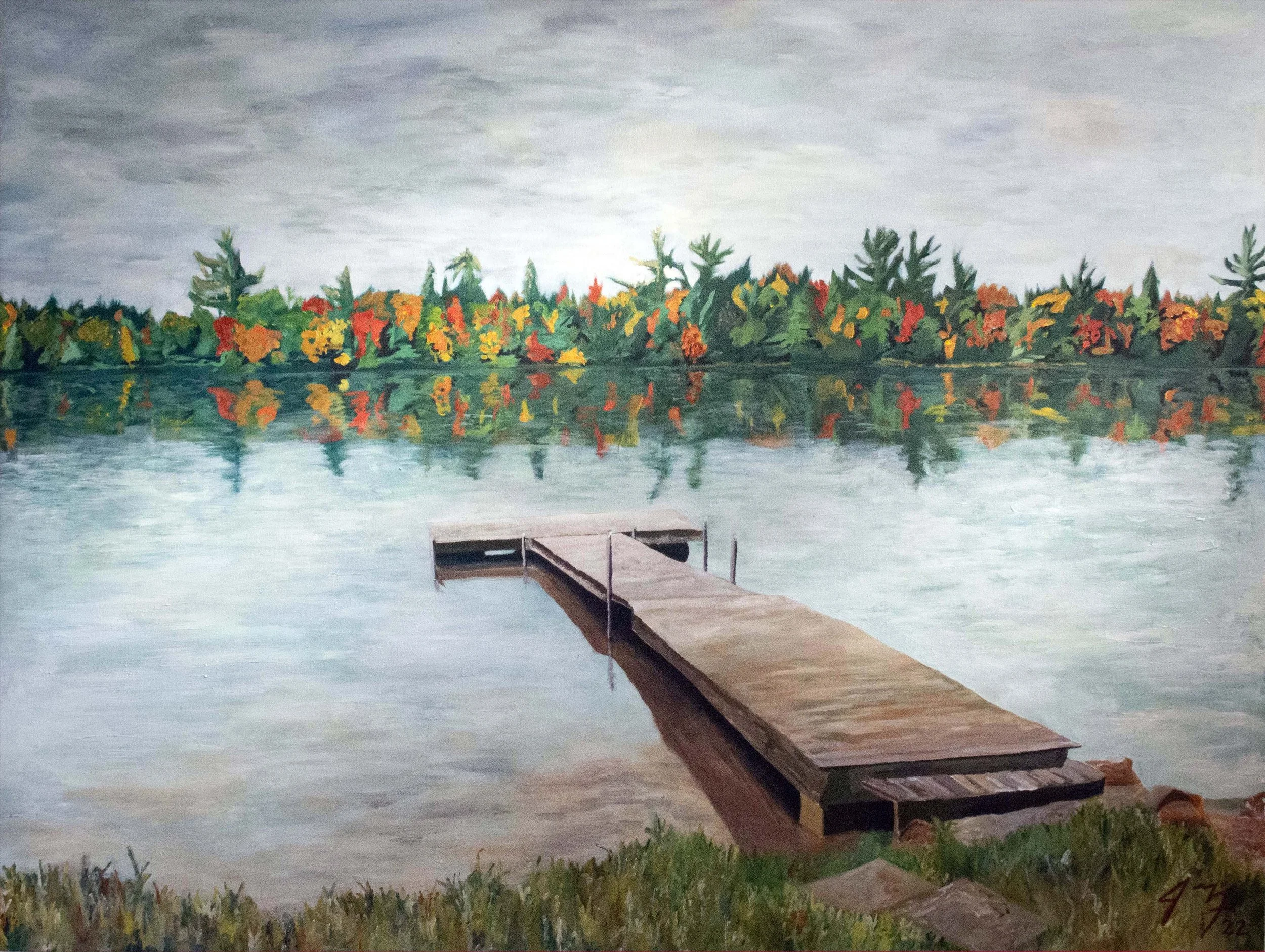 Fall, acrylic on canvas, 71 in. x 53.5 in., 2023 - sold