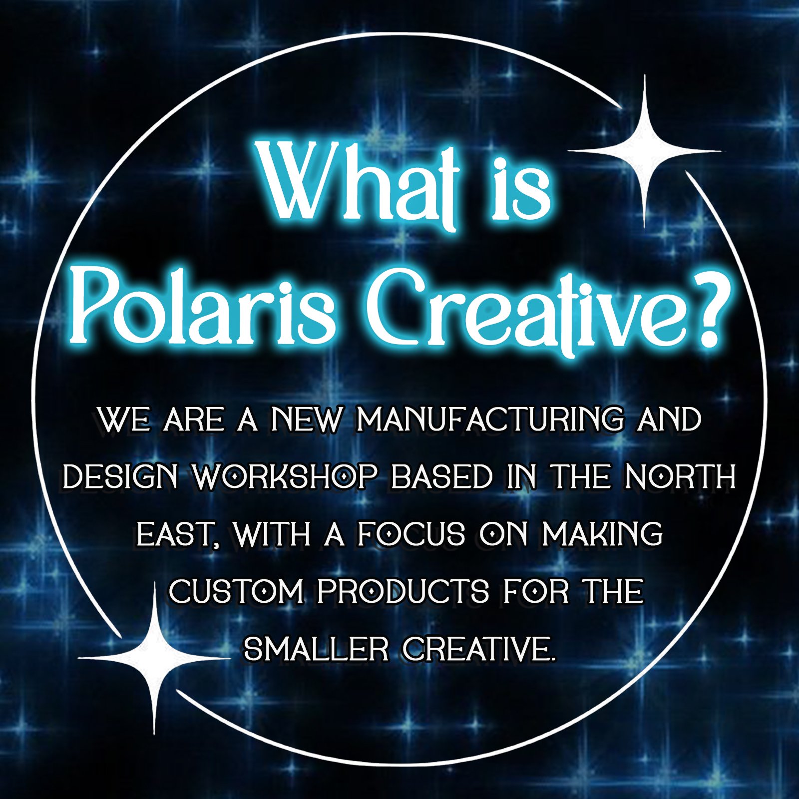 Are you:
- A self-employed artist?
- An indie band/musician?
- A passionate hobbyist?
- Or just someone who'd like their designs on various wares?

Get in contact and see how we can bring your ideas to life ✨

🌐www.polariscreative.co.uk 📧info@polar