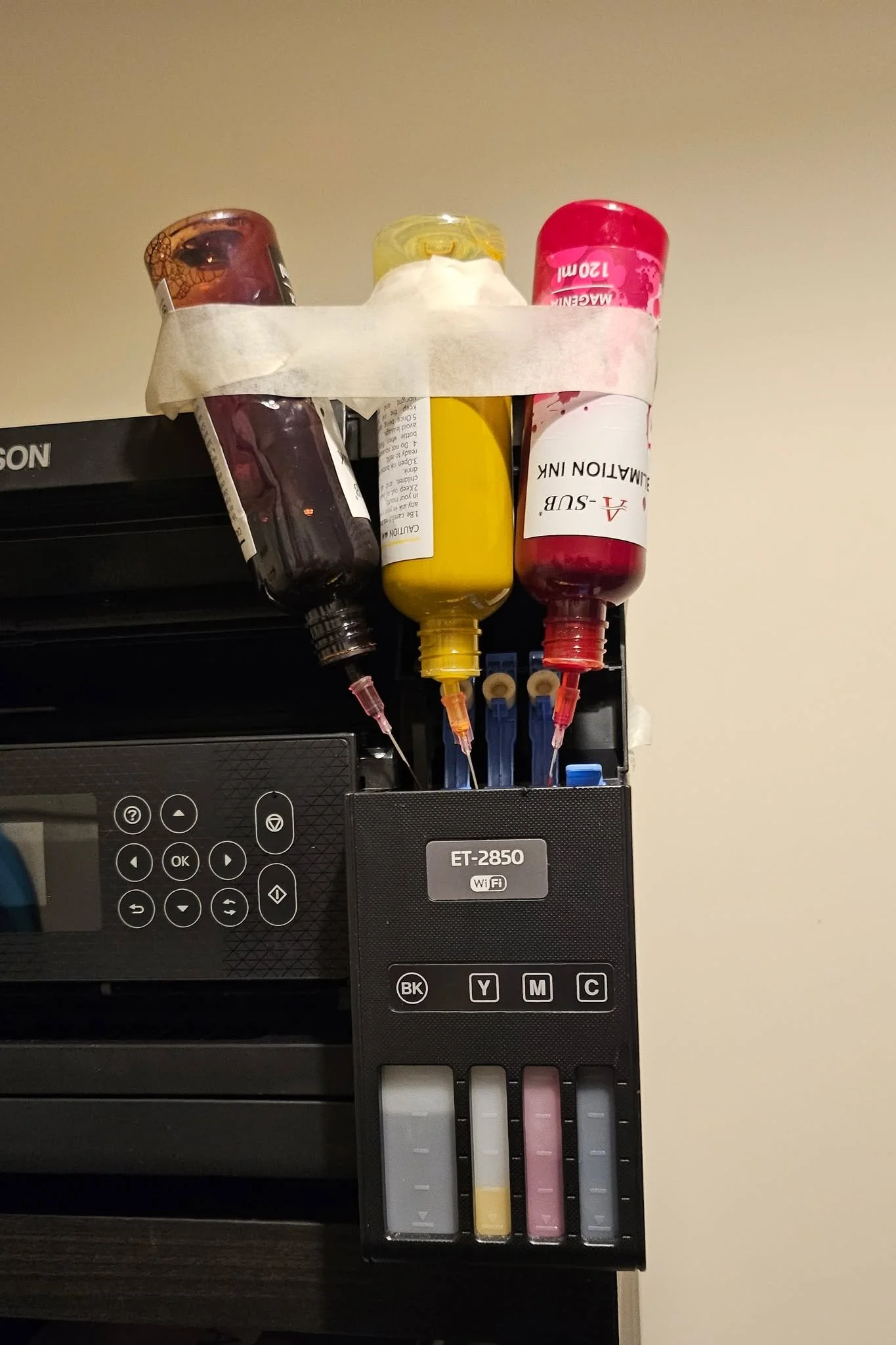 It's been a little quiet here and for good reason- we've been preparing our sublimation gear! (That's an elegant way to decant ink, isn't it.) New products are only aroud the corner!

In the mean time, product enquiries can be sent to info@polariscre