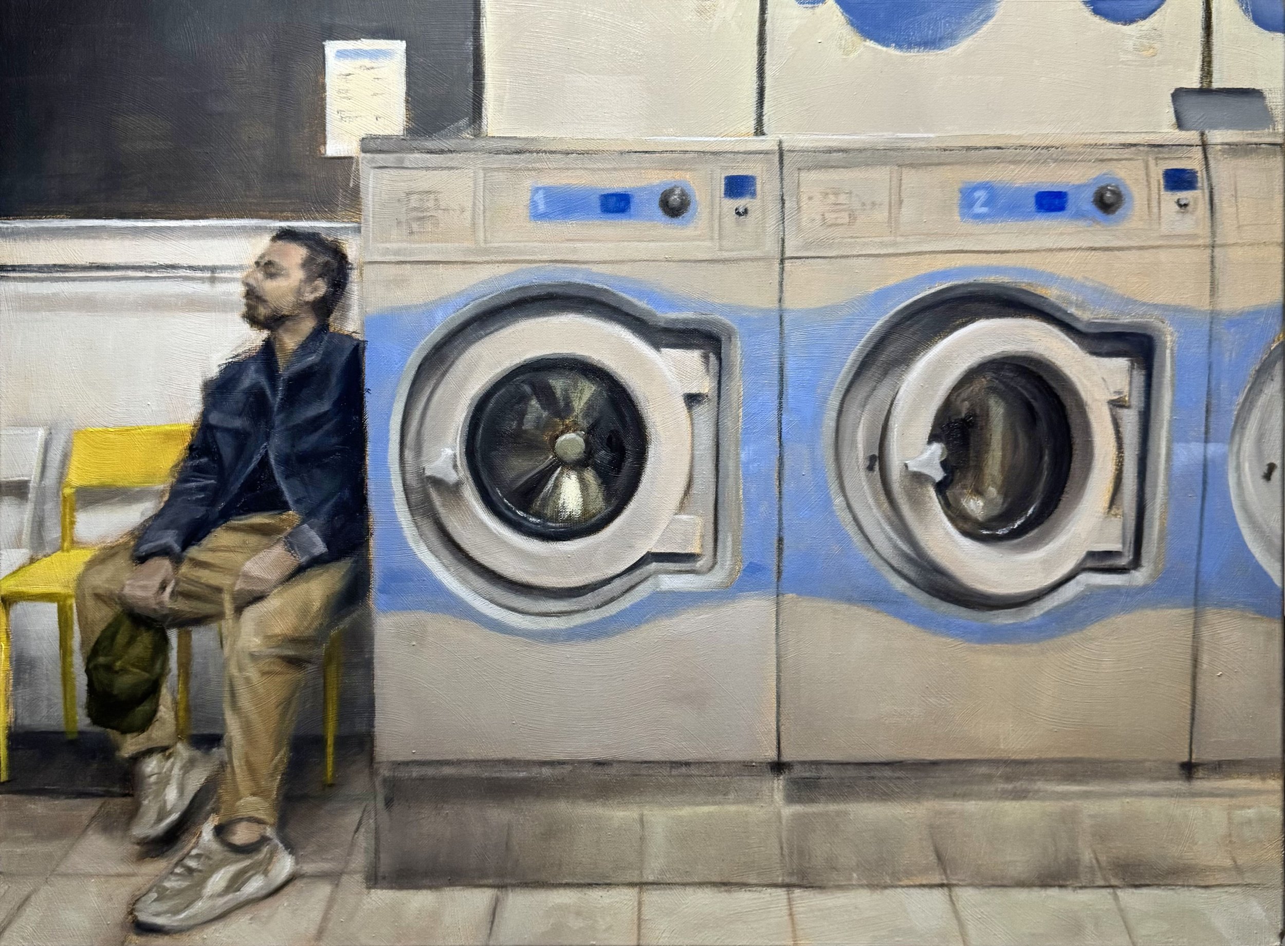 Laundry disconnection - 80 x 60 cm - Oil on Canvas (2026) - € 3000