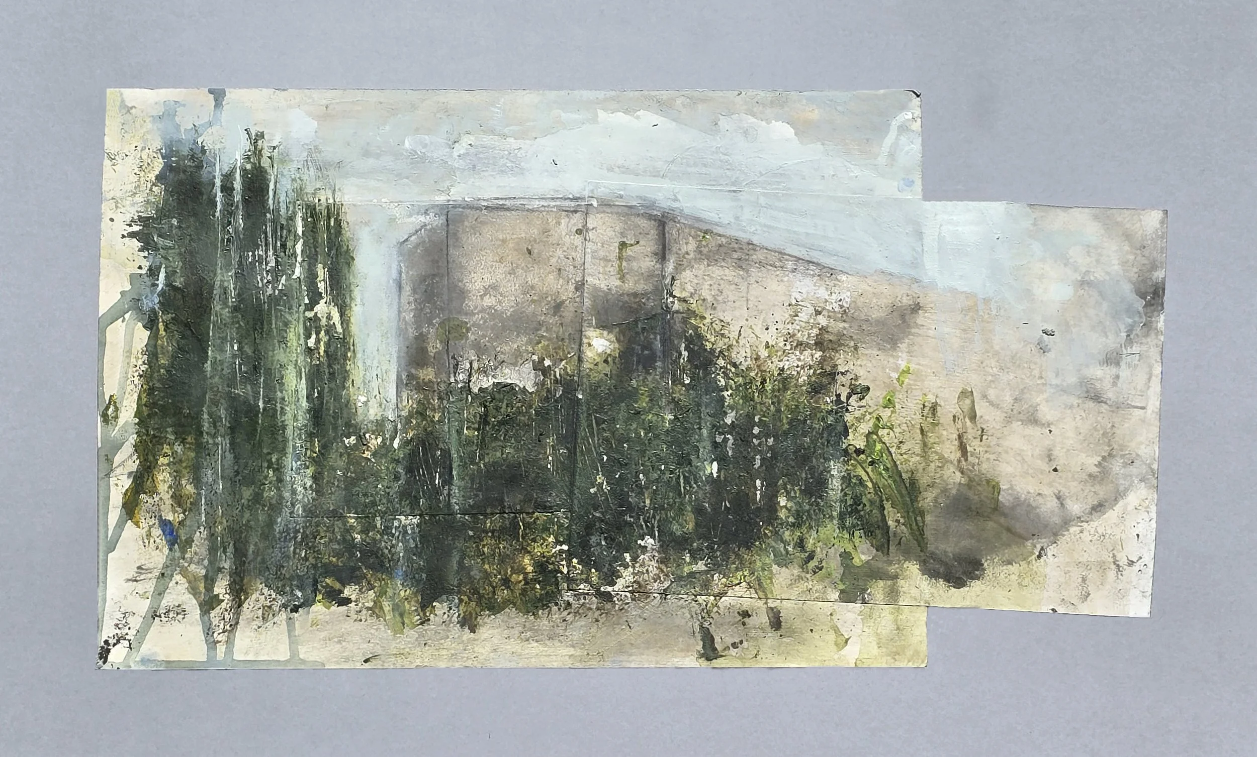 Untitled 2025 Mixed Media on paper -   54cm x 29.7cm