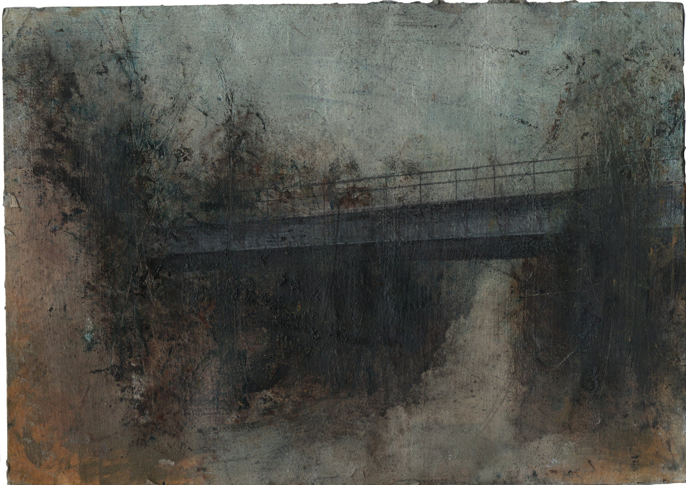 Bradford Peverell Bridge, Oil on paper, 21cm x 29.7cm, 2026
