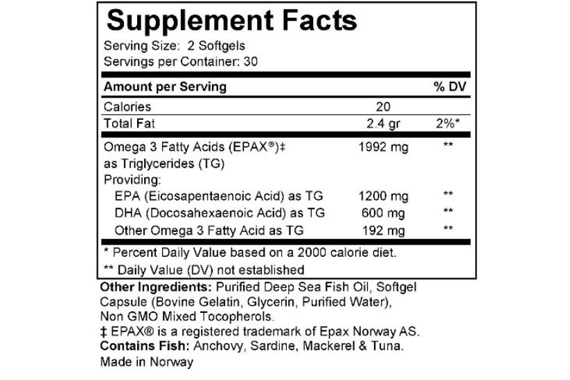 Premium Omega-3 Fish Oil Softgels
