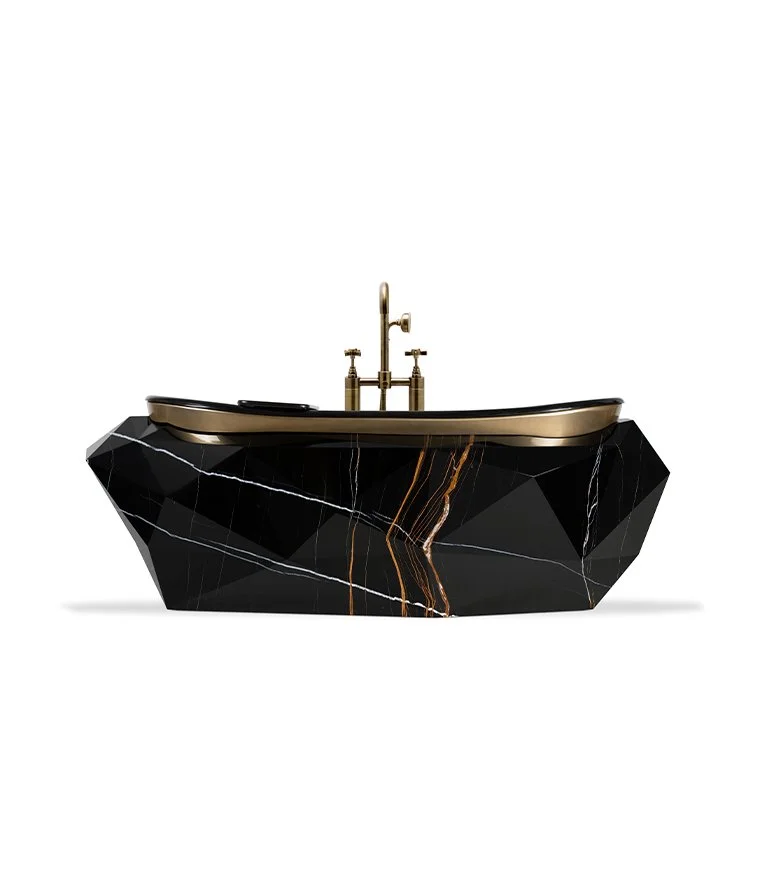 Diamond Faux Marble Bathtub