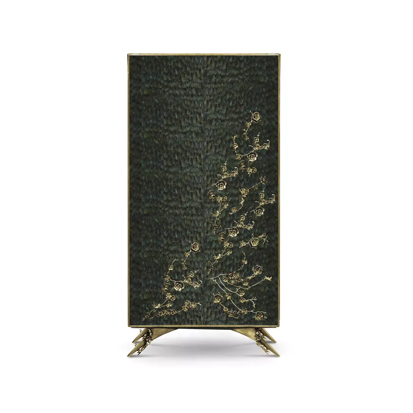 Spellbound Peacock Feather Armoire