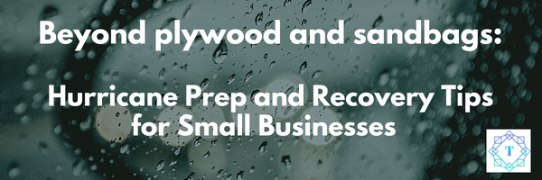 Beyond Plywood and Sandbags : Hurricane Prep and Recovery Tips for Small Businesses