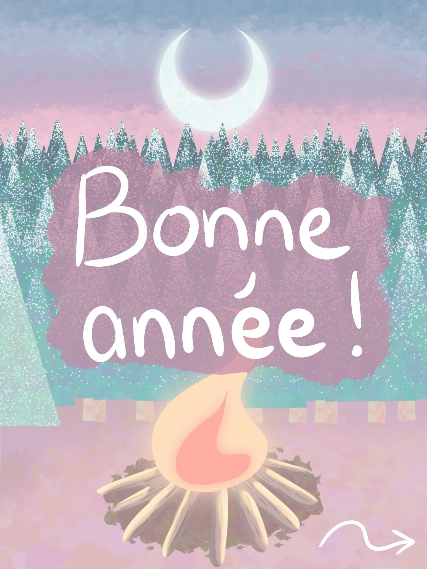 🥳 Bonne ann&eacute;e 2026 !! 
✨ Merci &agrave; toustes d'&ecirc;tre l&agrave; et &agrave; tr&egrave;s vite pour de nouvelles aventures cr&eacute;atives !

🎁 Fonds d'&eacute;cran gratuits sur zeroziri.com 

#digitalart #procreate #procreatedrawing #