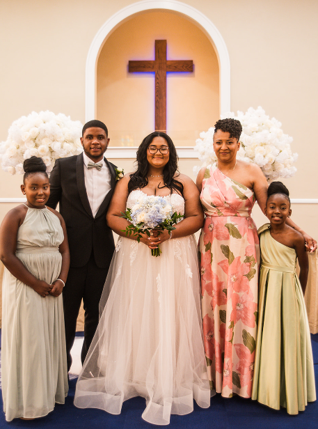 Bride and family.png