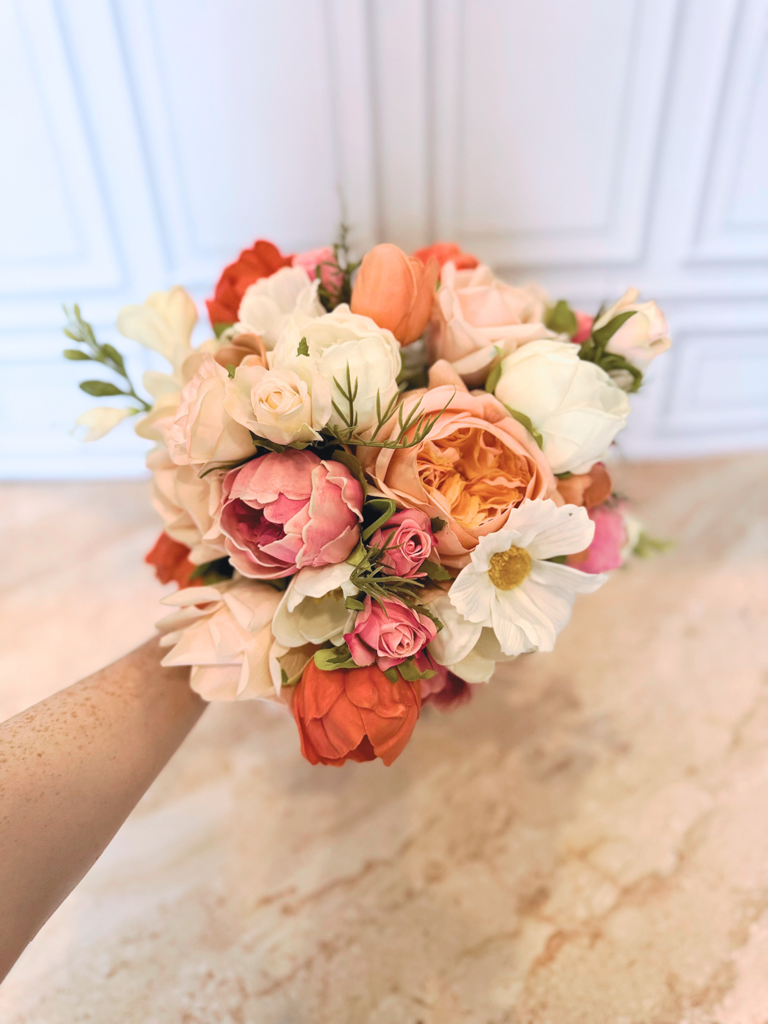 Just Peachy Bridal Bouquet