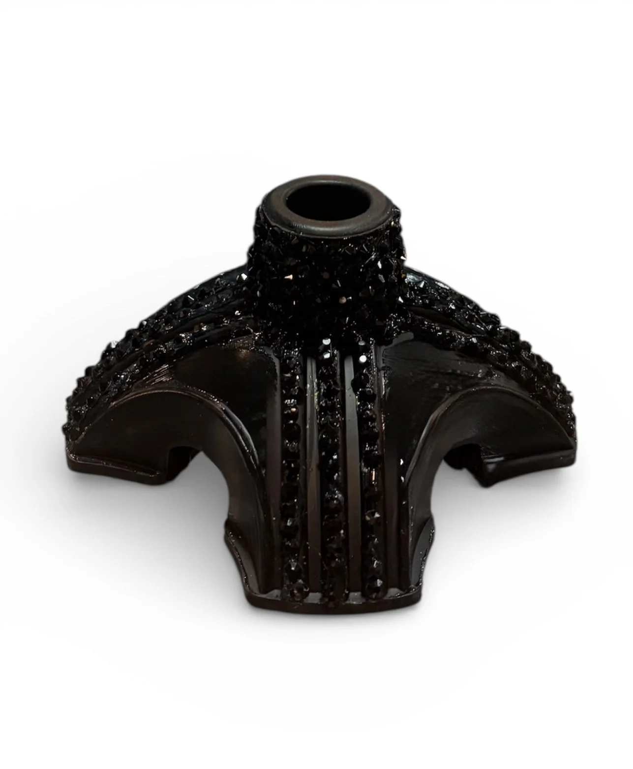 "Black Ice"– 3/4" Four-Prong Luxury Cane Tip