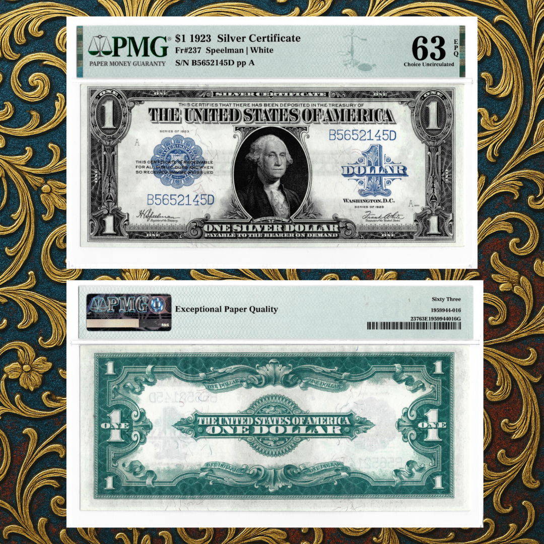 $1 1923 Silver Certificate (Large Size) - Speelman | White