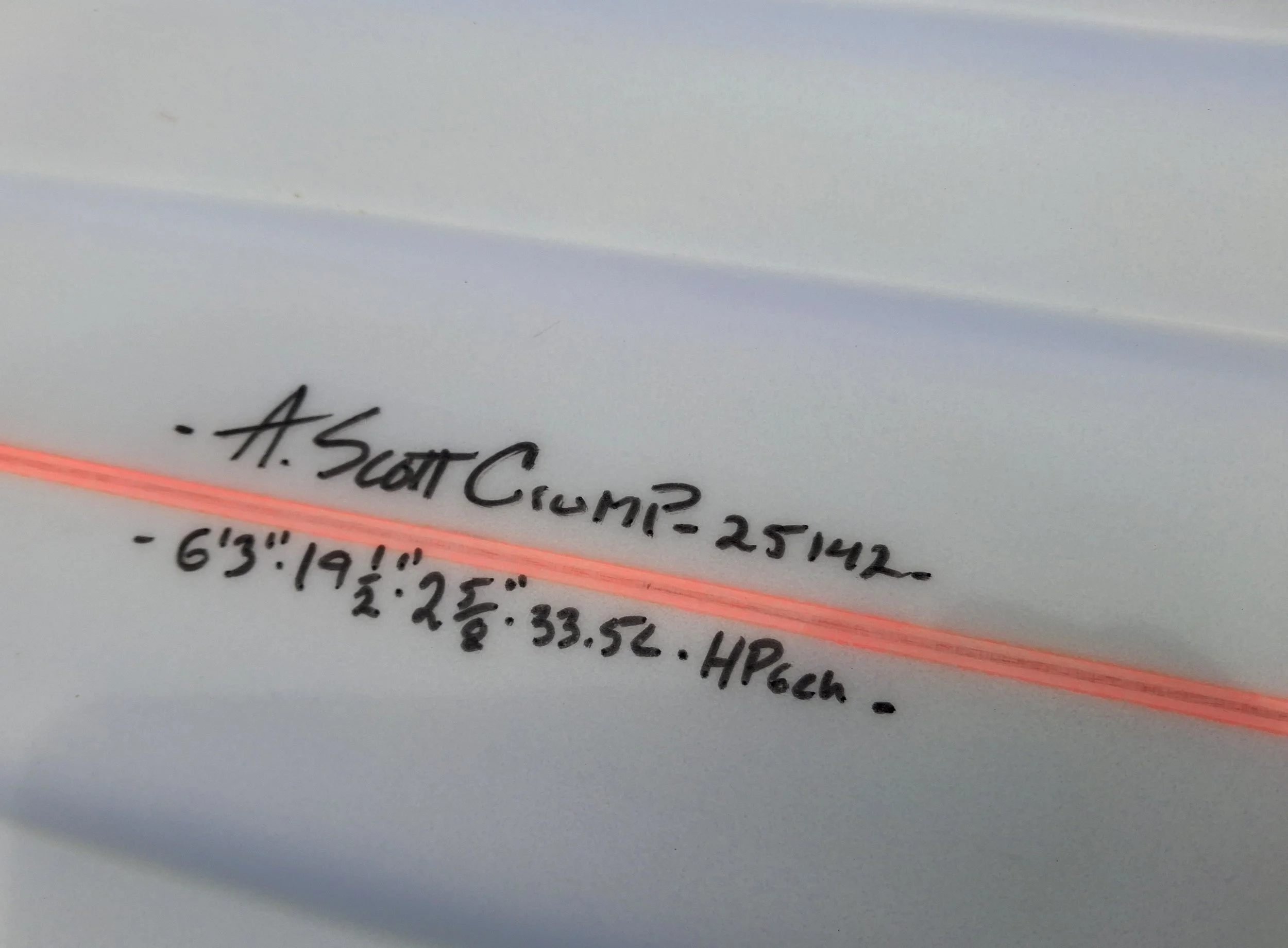 Mature Dimensions: 6’3 19 1⁄2” 2 5⁄8” 33.5L