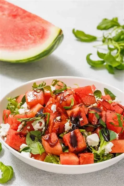 Summer Recipe 3-Watermelon Balsalmic Salad